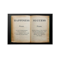 Discover Motivational Book Wall Art, Happiness Book, Motivational Canvas Wall Art, HAPPINESS BOOK by Original Greattness™ Canvas Wall Art Print