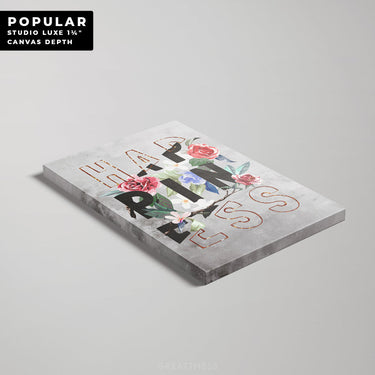 Discover Motivational Canvas Art, Motivational Quote Sign Happiness Canvas Wall Art, HAPPINESS ROSE CANVAS by Original Greattness™ Canvas Wall Art Print