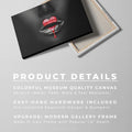 Discover Elegant Luxury Canvas Art, Elegant Heart Red Lips Women Canvas Wall Art, Elegant HEART LIPS by Original Greattness™ Canvas Wall Art Print