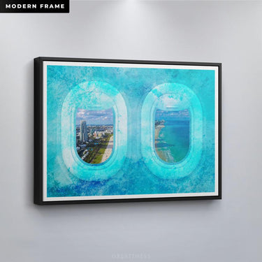 Discover Greattness Original, Holiday Window Travel Canvas Art, Motivational Artwork, HOLIDAY WINDOW by Original Greattness™ Canvas Wall Art Print