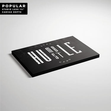 Discover Motivational Workspace Wall Art, Humble Hustle Quote Motivational Canvas Art, HUMBLE HUSTLE by Original Greattness™ Canvas Wall Art Print
