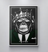 Discover Motivational Canvas Art, Hustle Monkey Canvas Wall Art, HUSTLE MONKEY by Original Greattness™ Canvas Wall Art Print