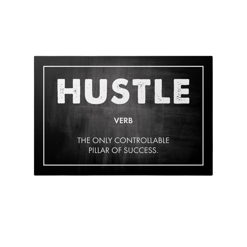 Discover Motivational Canvas Art, Hustle Canvas Art | Motivational Artwork, HUSTLE by Original Greattness™ Canvas Wall Art Print