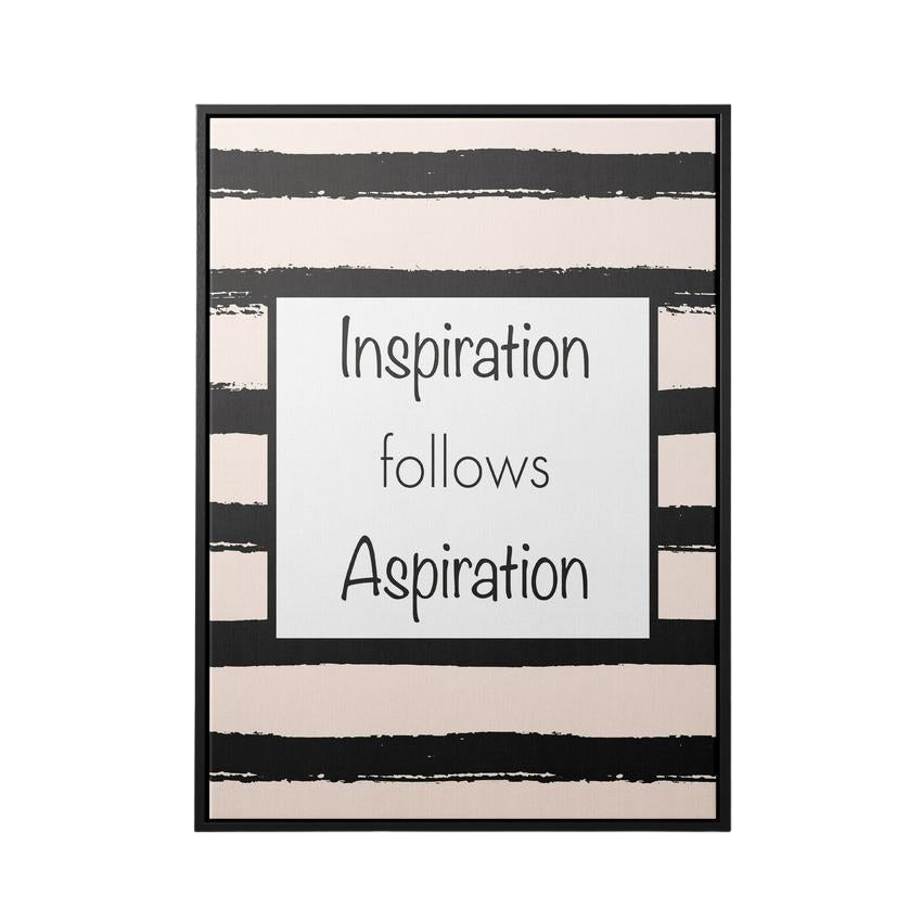 Discover Women Inspirational Wall Art, Inspiration follows Aspiration Women Canvas Art, INSPIRATION FOLLOWS ASPIRATION by Original Greattness™ Canvas Wall Art Print