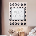 Discover Inspirational Workspace Canvas Art, Keep Going Motivational Canvas Print Poster Wall Art Decor, KEEP GOING (ROSE EDITION) by Original Greattness™ Canvas Wall Art Print