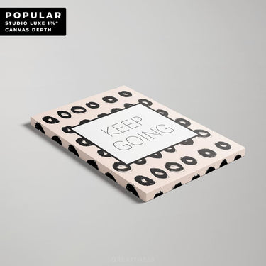 Discover Inspirational Workspace Canvas Art, Keep Going Motivational Canvas Print Poster Wall Art Decor, KEEP GOING (ROSE EDITION) by Original Greattness™ Canvas Wall Art Print