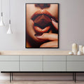 Discover Chanel Lips Canvas Art, La Chocolat, Luxury Fashion Chanel Canvas Wall Art, LA CHOCOLAT CHANEL CANVAS by Original Greattness™ Canvas Wall Art Print