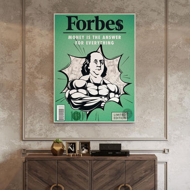 Discover Forbes Money Canvas Art, Limited Edition Money Forbes Canvas Wall Art, LIMITED FORBES CANVAS by Original Greattness™ Canvas Wall Art Print