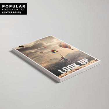 Discover Greattness Original, Look up Canvas Wall Art, Success Motivational Wall Decor, LOOK UP CANVAS by Original Greattness™ Canvas Wall Art Print