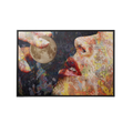 Discover Greattness Original, Abstract Painting Graffiti Women Lips Moon Canvas Art, LUNA TASTE by Original Greattness™ Canvas Wall Art Print
