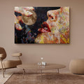 Discover Greattness Original, Abstract Painting Graffiti Women Lips Moon Canvas Art, LUNA TASTE by Original Greattness™ Canvas Wall Art Print