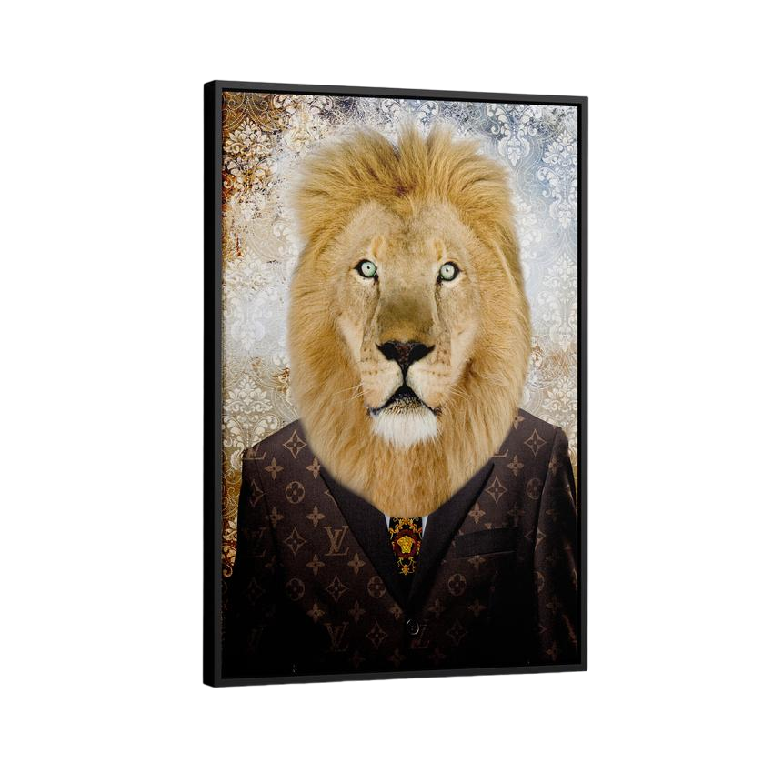 Discover Lion Suit Canvas Art, Louis Vuitton LV Lion Suit Canvas Wall Art, Louis Vuitton LION by Original Greattness™ Canvas Wall Art Print