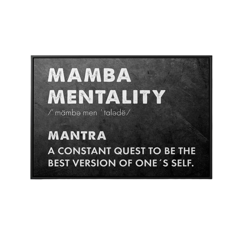 Discover Motivational Mamba Mentality Wall Art, Mamba Mentality | Motivational Canvas Wall Art, MAMBA MENTALITY by Original Greattness™ Canvas Wall Art Print