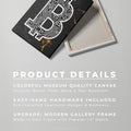 Discover Shop Bitcoin Canvas Art, Marble Bitcoin Canvas Wall Art, MARBLE BITCOIN CANVAS by Original Greattness™ Canvas Wall Art Print