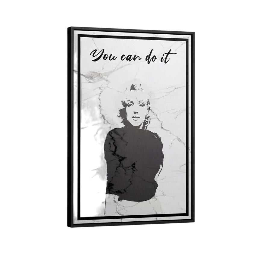 Discover Shop Marilyn Monroe Wall Art, Marilyn Monroe Black White Vintage Canvas Wall Art, Marilyn Monroe Canvas by Original Greattness™ Canvas Wall Art Print