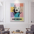 Discover Marilyn Monroe Canvas Art, Marilyn Monroe Happiness Colorful Canvas Wall Art, Marilyn Monroe Colorful by Original Greattness™ Canvas Wall Art Print