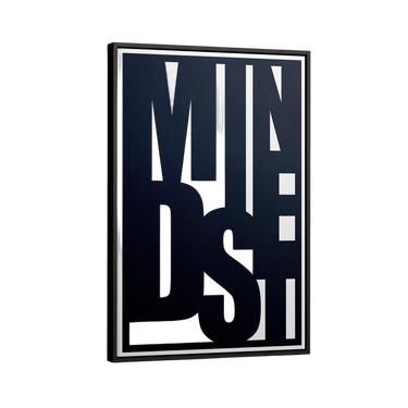 Discover Shop Success Mindset Artwork, Mindset Definition Motivational Quote Black Wall Art, MINDSET BLACK by Original Greattness™ Canvas Wall Art Print