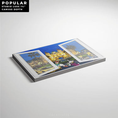 Discover Shop Monaco Inspirational Wall Art, Monaco View Window Canvas Wall Art Prints, MONACO VIEW by Original Greattness™ Canvas Wall Art Print