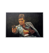 Discover Tony Montana Canvas Wall Art, Montagun Scarface Iconic Canvas Wall Art, MONTAGUN by Original Greattness™ Canvas Wall Art Print