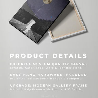 Discover Banksy Hold Balloon Canvas Art, Balloon Bliss: Banksy Girl Hold Moon Ballon Canvas Wall Art, MOON BALOON BANKSY by Original Greattness™ Canvas Wall Art Print