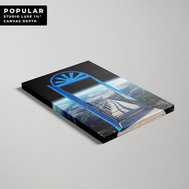 Discover Space Earth Canvas Art, Moon Space Walk Door Canvas Wall Art, MOON SPACE WALK by Original Greattness™ Canvas Wall Art Print