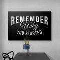 Discover Shop Workspace Office Wall Art, Remember your Why, Canvas Art Quote, Motivational Artwork, REMEMBER YOUR WHY by Original Greattness™ Canvas Wall Art Print