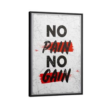 Discover Motivational Canvas Art, No Pain No Gain Quote Motivational Sign Canvas Wall Art, NO PAIN NO GAIN by Original Greattness™ Canvas Wall Art Print