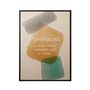 Discover Inspirational Canvas Art, Perseverance Wellness Yoga Quote Meditation Canvas Wall Art, PERSEVERANCE YOGA CANVAS by Original Greattness™ Canvas Wall Art Print