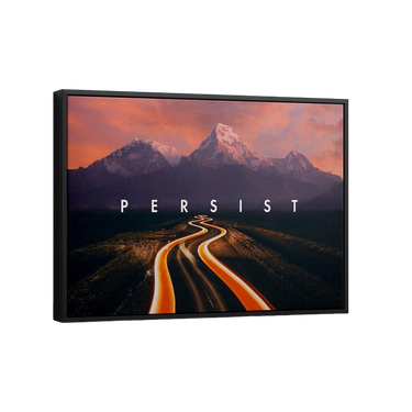 Discover Shop Workspace Wall Art, Asphalt Road Wall Art, Open Road Wall Persist Canvas Prints, PERSIST ROAD by Original Greattness™ Canvas Wall Art Print