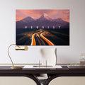 Discover Shop Workspace Wall Art, Asphalt Road Wall Art, Open Road Wall Persist Canvas Prints, PERSIST ROAD by Original Greattness™ Canvas Wall Art Print