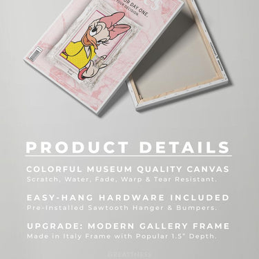 Discover Forbes Pink Wall Art, Forbes Daisy Duck Luxury Money Canvas Art, FORBES PINK PRIME by Original Greattness™ Canvas Wall Art Print