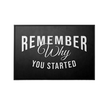 Discover Shop Workspace Office Wall Art, Remember your Why, Canvas Art Quote, Motivational Artwork, REMEMBER YOUR WHY by Original Greattness™ Canvas Wall Art Print