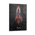 Discover Motivational Canvas Art, Rocket Capsule Painting Space Black Canvas Art, ROCKET CAPSULE by Original Greattness™ Canvas Wall Art Print