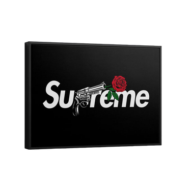 Discover Shop Supreme Canvas Wall Art, Supreme x Rose - Canvas Print Wall Art by Greattness, SUPREME X ROSE by Original Greattness™ Canvas Wall Art Print