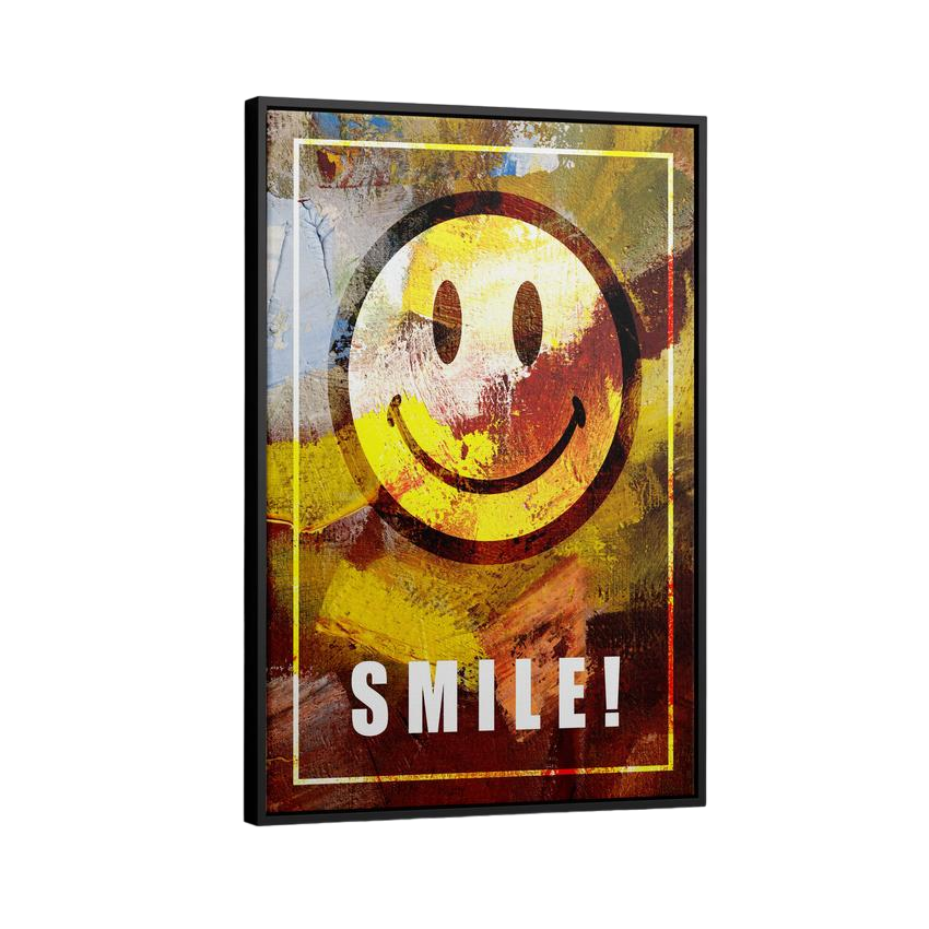 Discover Shop Smile Wall Art, Smile Art Happiness Motivational Canvas Wall Art, SMILE ART by Original Greattness™ Canvas Wall Art Print