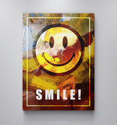 Discover Shop Smile Wall Art, Smile Art Happiness Motivational Canvas Wall Art, SMILE ART by Original Greattness™ Canvas Wall Art Print