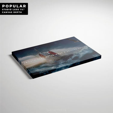 Discover Shop Motivational Quote Wall Art, Smooth Seas Never Made A Skilled Sailor Quote Ozean Canvas Art, SMOOTH SEAS by Original Greattness™ Canvas Wall Art Print