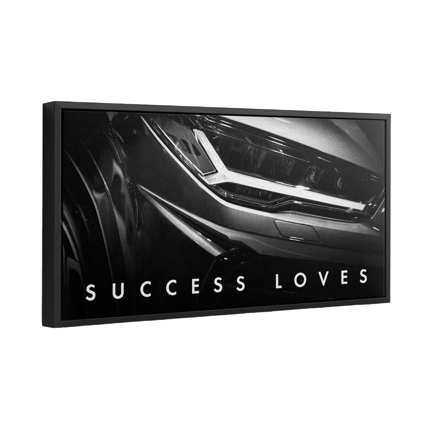 Discover Inspirational Cars Wall Art, Success Loves Details - Lamborghini Sports Car - Motivational, SUCCESS LOVES DETAILS by Original Greattness™ Canvas Wall Art Print