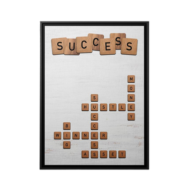 Discover Scrabble Canvas Wall Art, Success - Scrabble White Canvas Wall Art by Greattness, SUCCESS - SCRABBLE EDITION by Original Greattness™ Canvas Wall Art Print