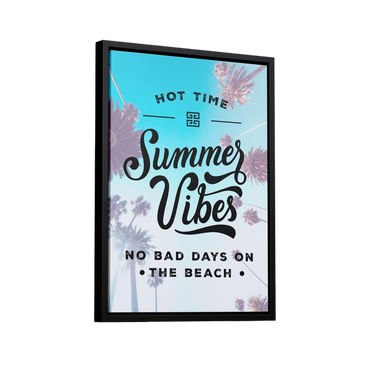 Discover Inspirational Quote Wall Art, Summer Vibes Quote Canvas Wall Art & Prints, SUMMER VIBES by Original Greattness™ Canvas Wall Art Print
