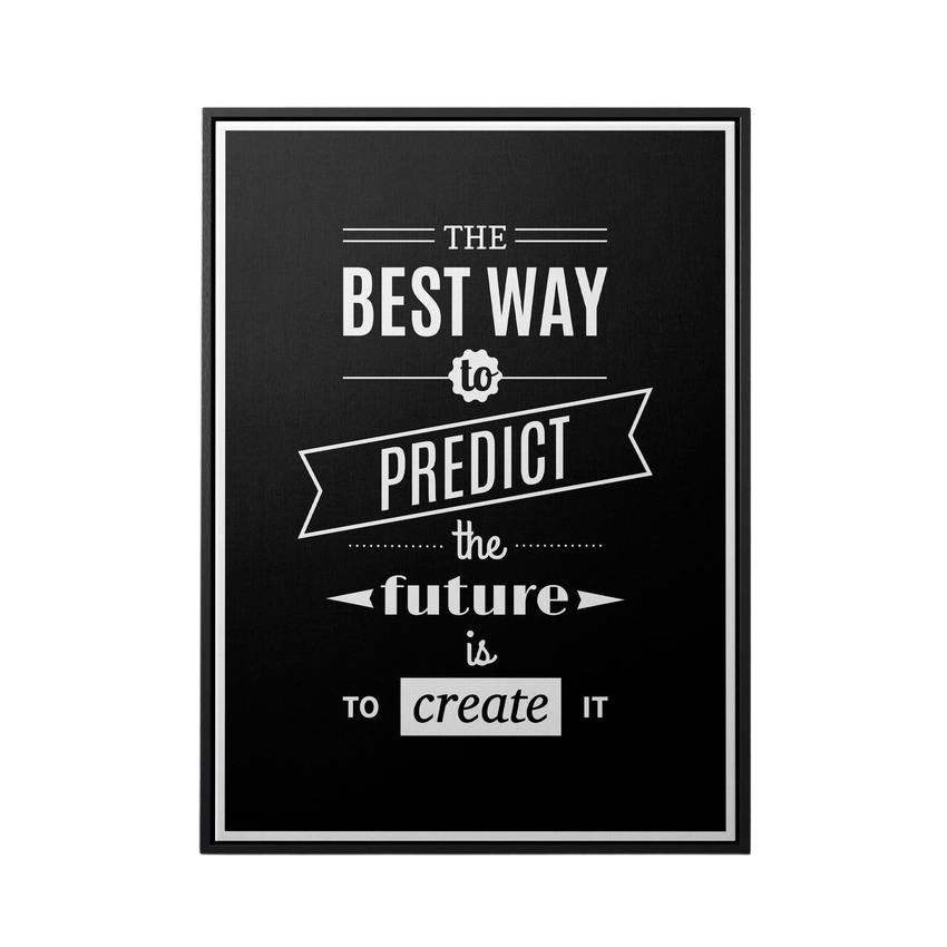 Discover Motivational Workspace Canvas Art, Motivational Quote Canvas Art for Home & Office, CREATE THE FUTURE by Original Greattness™ Canvas Wall Art Print