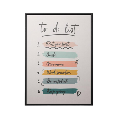 Discover Inspirational Mindset Wall Art, To Do List, Motivational Canvas Art Quote Artwork, TO DO LIST by Original Greattness™ Canvas Wall Art Print