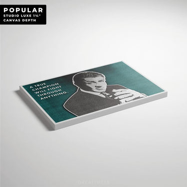 Discover Rocky Legend Canvas Art, Rocky Balboa Motivational Quote Canvas Art Posters, TRUE CHAMPION by Original Greattness™ Canvas Wall Art Print