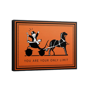 Discover Luxury Success Canvas Art, Luxury Hermes Orange Motivational Canvas Art, YOU ARE YOUR LIMIT by Original Greattness™ Canvas Wall Art Print