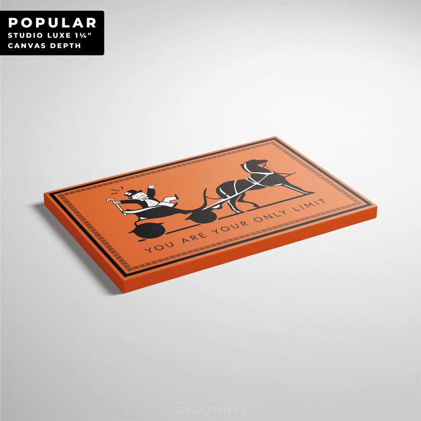 Luxury Hermes Orange Motivational Canvas Art – Greattness™