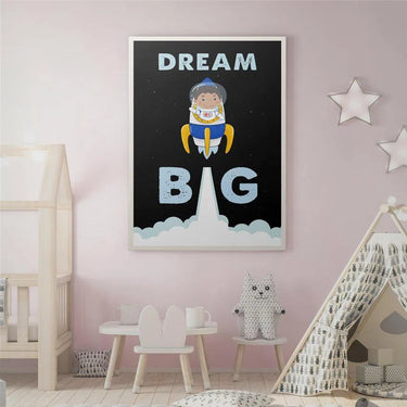 Discover Shop Kids Canvas Art, Dream Big Kids Canvas Art | Inspirational Kids Canvas Wall Art , DREAM BIG (KIDS EDITION) by Original Greattness™ Canvas Wall Art Print