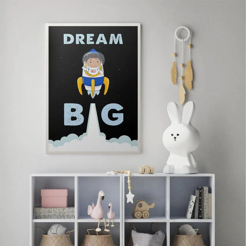 Discover Shop Kids Canvas Art, Dream Big Kids Canvas Art | Inspirational Kids Canvas Wall Art , DREAM BIG (KIDS EDITION) by Original Greattness™ Canvas Wall Art Print