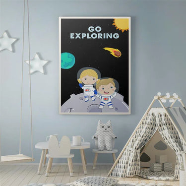 Discover Shop Kids Canvas Art, Go Exploring Kids Canvas Art | Inspirational Kids Canvas Art Prints, GO EXPLORING by Original Greattness™ Canvas Wall Art Print