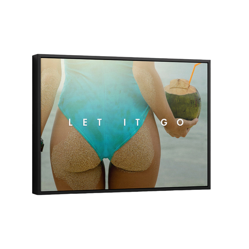 Discover Greattness Original, Nude Female Form Women Summer Vibes Canvas Wall Art, Let It Go by Original Greattness™ Canvas Wall Art Print