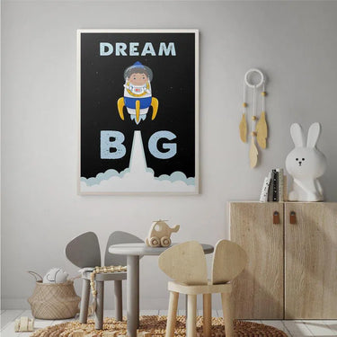 Discover Shop Kids Canvas Art, Dream Big Kids Canvas Art | Inspirational Kids Canvas Wall Art , DREAM BIG (KIDS EDITION) by Original Greattness™ Canvas Wall Art Print
